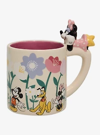 Disney Minnie Mouse & Friends Floral Mug with Minnie Charm