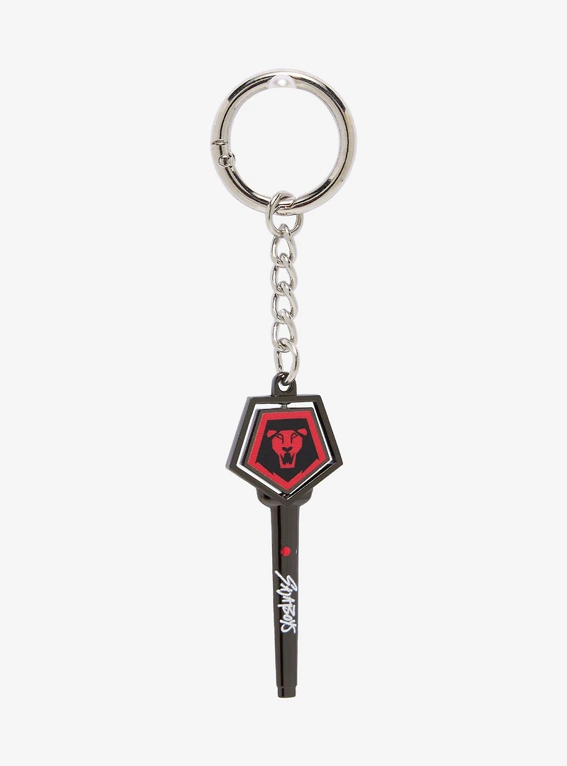 KPop Demon Hunters Saja Boys Lightstick Blind Box Spinner Keychain - BoxLunch Exclusive