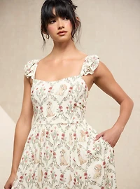 Disney Lady & The Tramp Floral Ruffle Tank Dress - BoxLunch Exclusive
