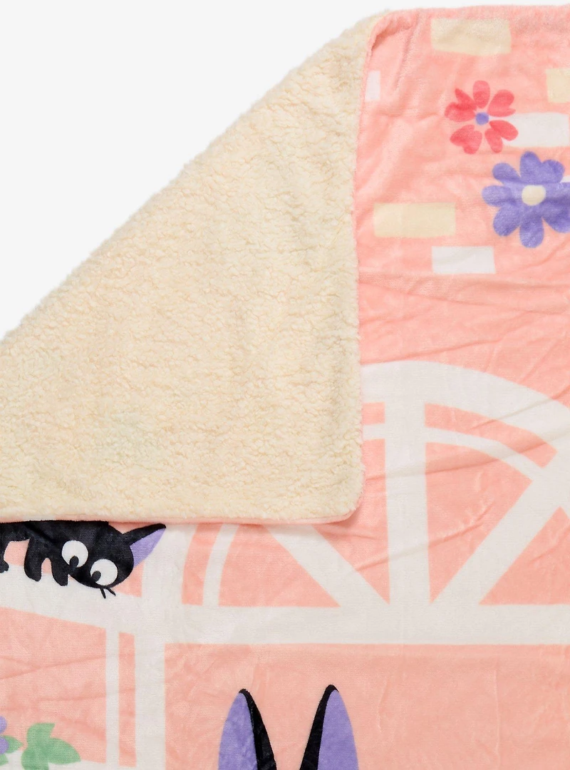 Studio Ghibli® Kiki's Delivery Service Jiji & Lily Throw — BoxLunch Exclusive