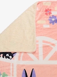 Studio Ghibli® Kiki's Delivery Service Jiji & Lily Throw — BoxLunch Exclusive