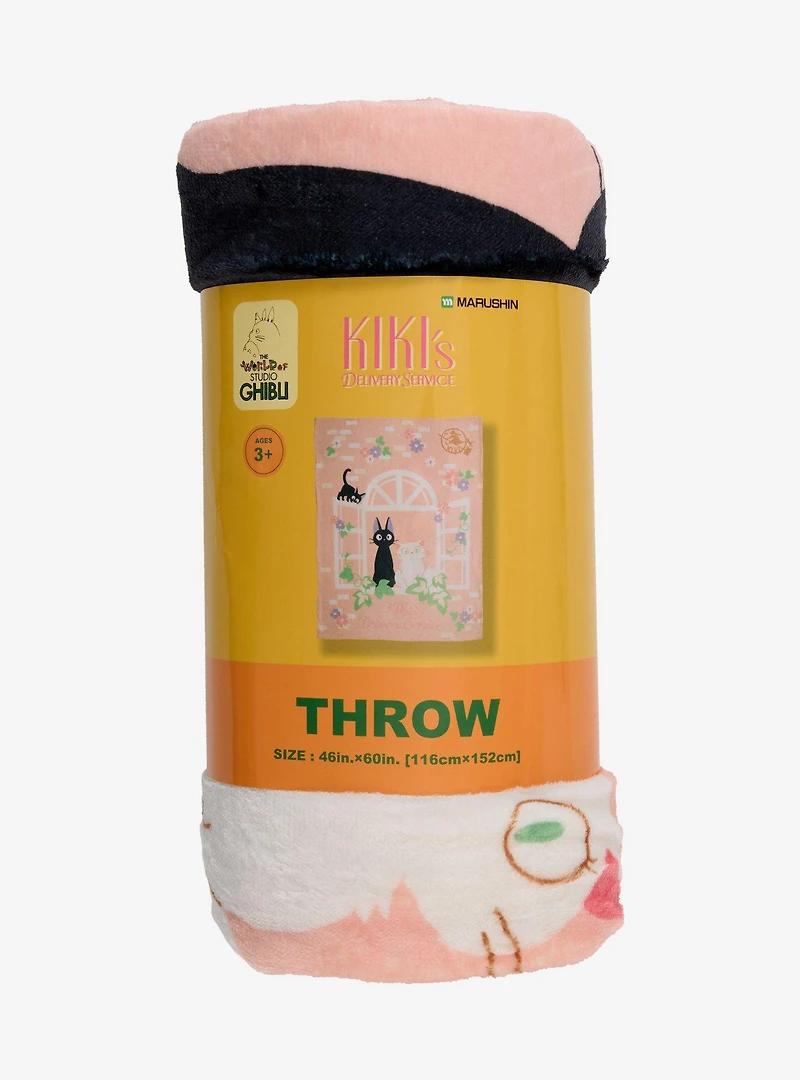 Studio Ghibli® Kiki's Delivery Service Jiji & Lily Throw — BoxLunch Exclusive
