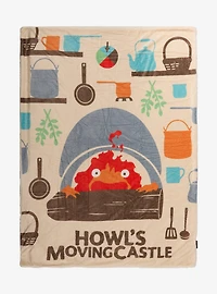 Studio Ghibli® Howl's Moving Castle Calcifer Throw