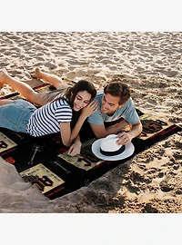 AC/DC Rock On Beach Towel for Two