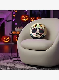 Sugar Skull Cloud Travel Pillow