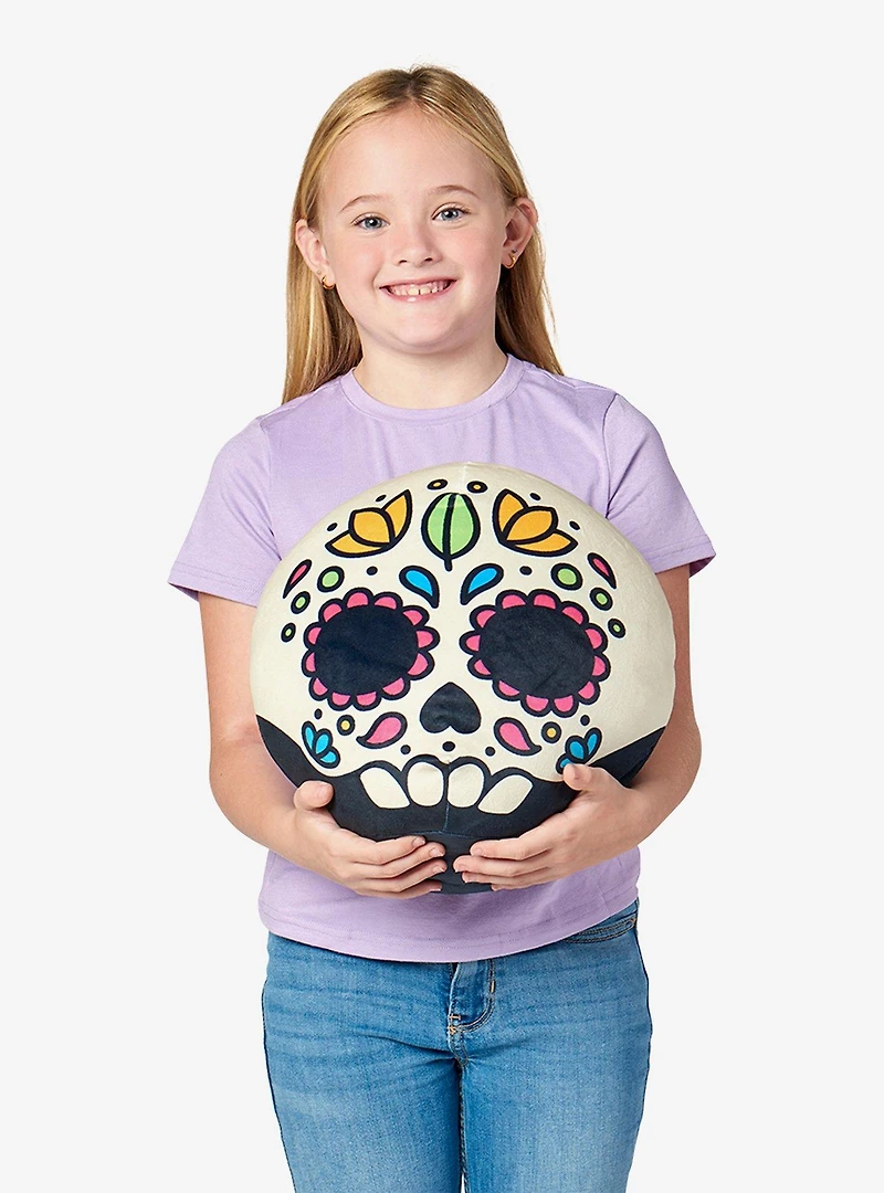 Sugar Skull Cloud Travel Pillow