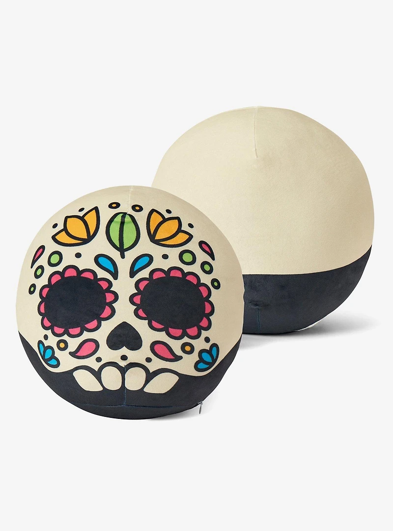 Sugar Skull Cloud Travel Pillow