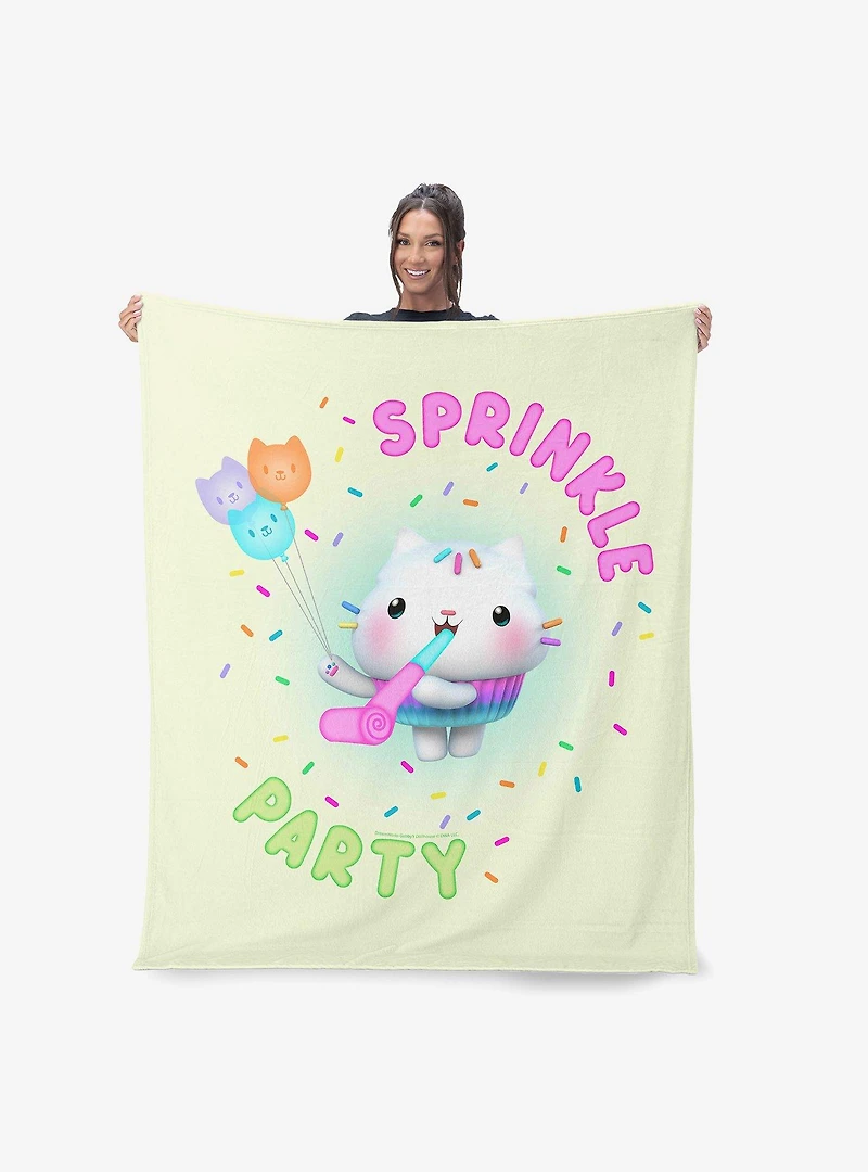Gabby's Dollhouse Sprinkle Party 50x60" Silk Touch Throw Blanket