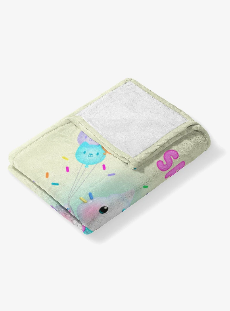Gabby's Dollhouse Sprinkle Party 50x60" Silk Touch Throw Blanket