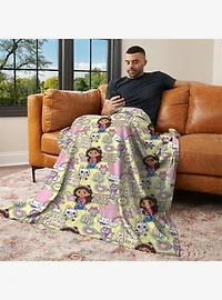 Gabby's Dollhouse It's Meow Time 50x60" Silk Touch Throw Blanket