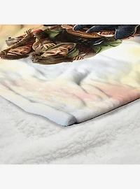 How to Train Your Dragon: Live Action Flight Above the Sea Silk Touch Sherpa Throw Blanket