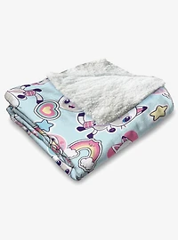 Gabby's Dollhouse Pandy Paws Silk Touch Sherpa Throw Blanket