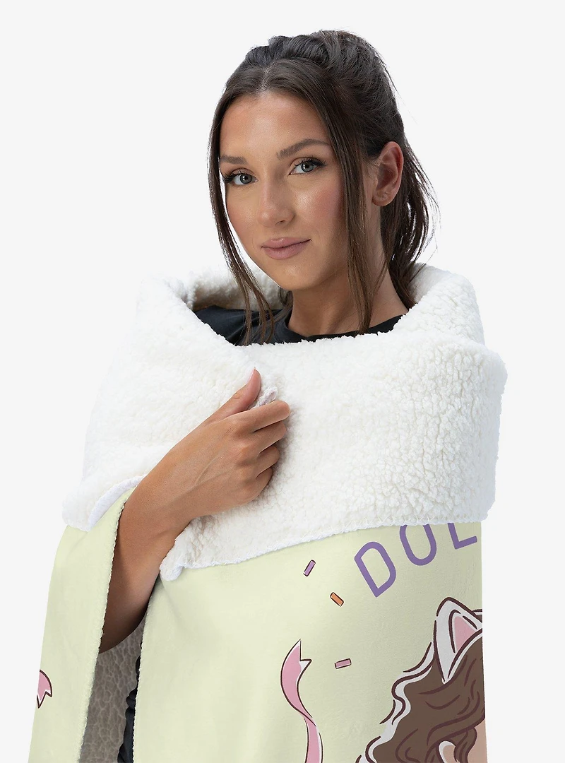 Gabby's Dollhouse Gabby and Pandy Silk Touch Sherpa Throw Blanket