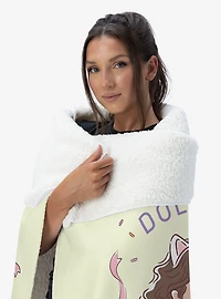 Gabby's Dollhouse Gabby and Pandy Silk Touch Sherpa Throw Blanket