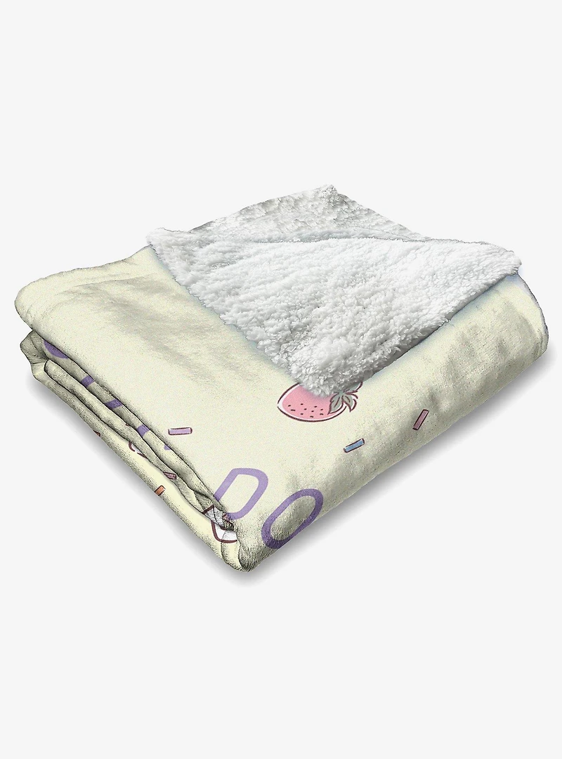 Gabby's Dollhouse Gabby and Pandy Silk Touch Sherpa Throw Blanket