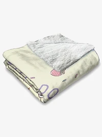 Gabby's Dollhouse Gabby and Pandy Silk Touch Sherpa Throw Blanket