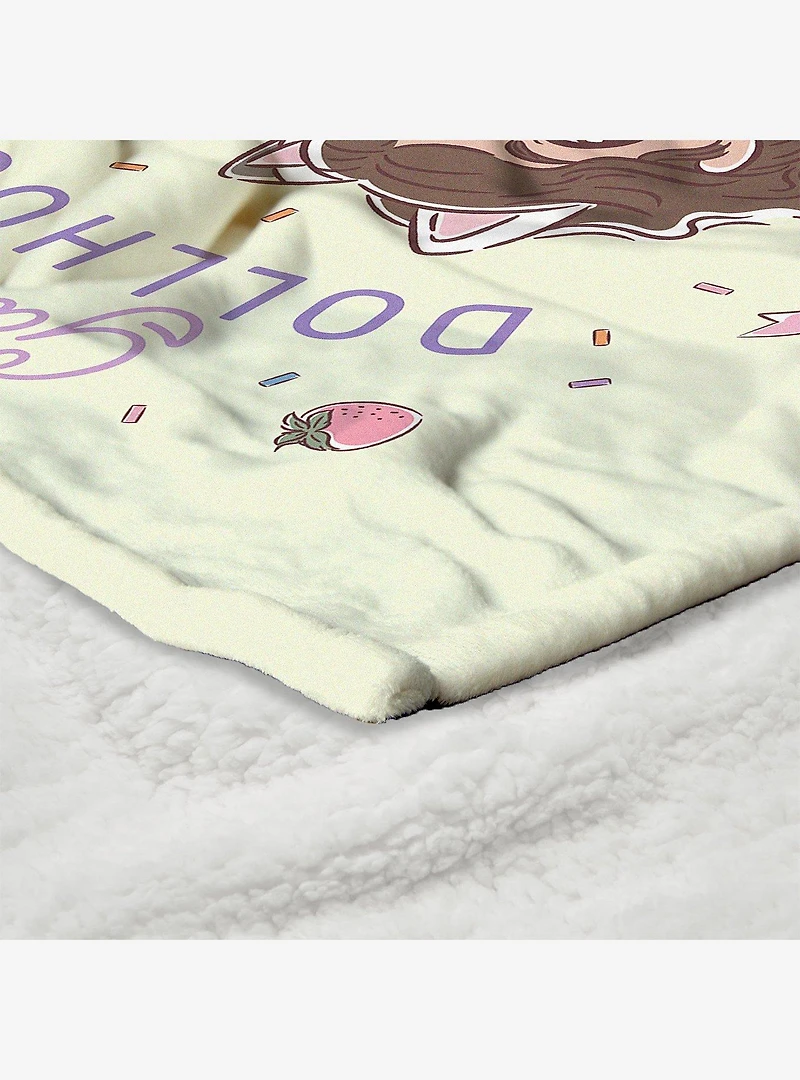 Gabby's Dollhouse Gabby and Pandy Silk Touch Sherpa Throw Blanket