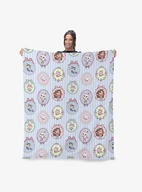 Gabby's Dollhouse Portrait Wall Silk Touch Sherpa Throw Blanket
