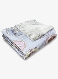 Gabby's Dollhouse Portrait Wall Silk Touch Sherpa Throw Blanket
