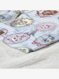 Gabby's Dollhouse Portrait Wall Silk Touch Sherpa Throw Blanket