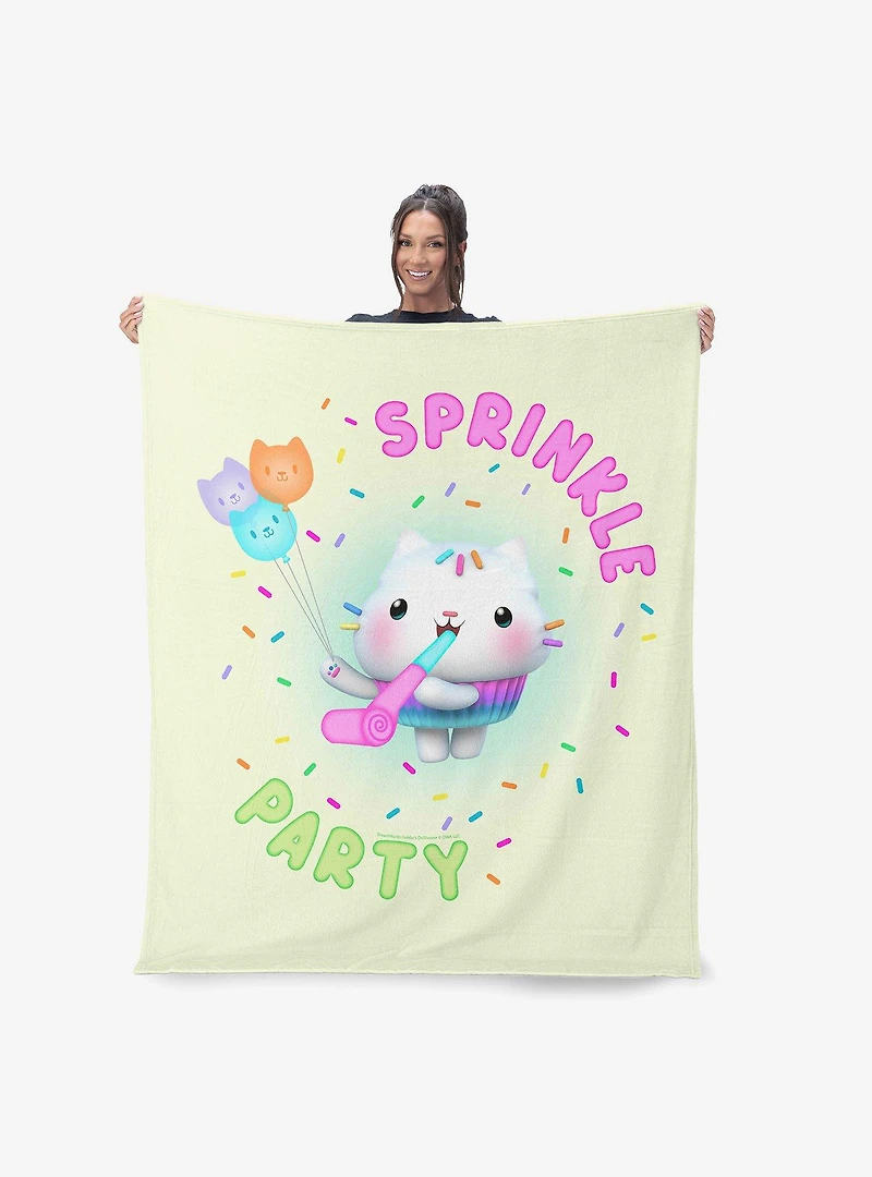 Gabby's Dollhouse Sprinkle Party 60x80" Silk Touch Throw Blanket
