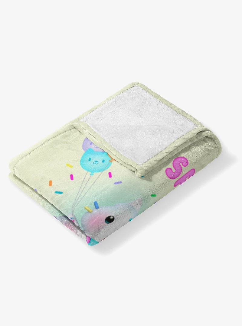 Gabby's Dollhouse Sprinkle Party 60x80" Silk Touch Throw Blanket