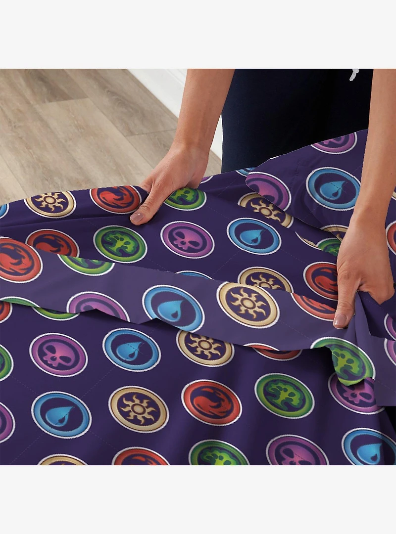 Magic: The Gathering Colorful Magic 3 Piece Twin Sheet Set