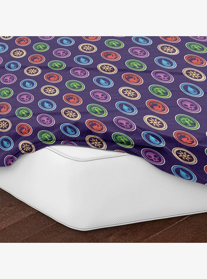 Magic: The Gathering Colorful Magic 3 Piece Twin Sheet Set