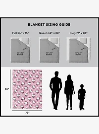 Hello Kitty Flower Power Silk Touch Throw Blanket