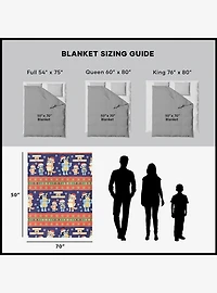 Bluey Holiday Stripe Heelers Silk Touch Throw Blanket