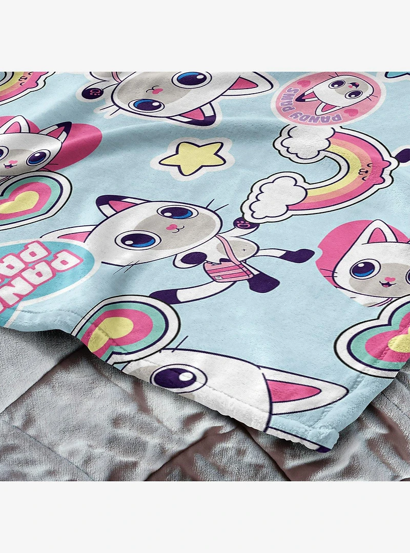 Gabby's Dollhouse Pandy Paws 40x50" Silk Touch Throw Blanket