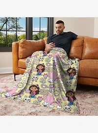Gabby's Dollhouse It's Meow Time 40x50" Silk Touch Throw Blanket