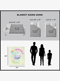Gabby's Dollhouse Sprinkle Party 40x50" Silk Touch Throw Blanket