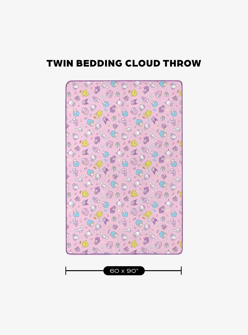 Hello Kitty Dreamy Drop 60x90" Cloud Throw Blanket