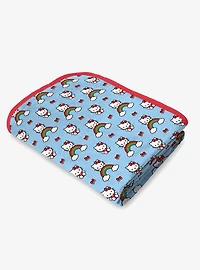 Hello Kitty Clouds and Bows 90x90" Cloud Throw Blanket