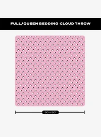 Hello Kitty Cute Little Bows 90x90" Cloud Throw Blanket