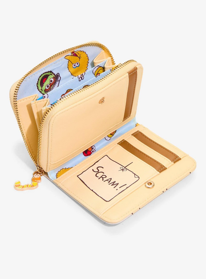 Sesame Street Oscar the Grouch Small Zip Wallet - BoxLunch Exclusive