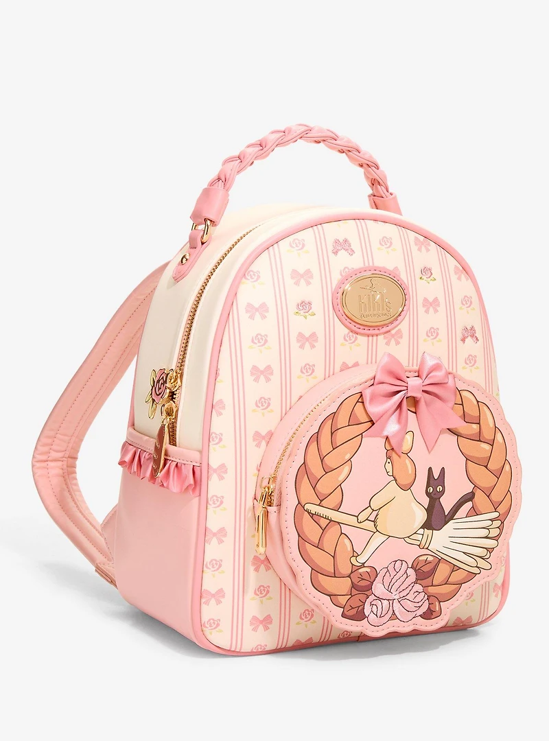 Studio Ghibli® Kiki's Delivery Service Bread Wreath Floral Mini Backpack - BoxLunch Exclusive