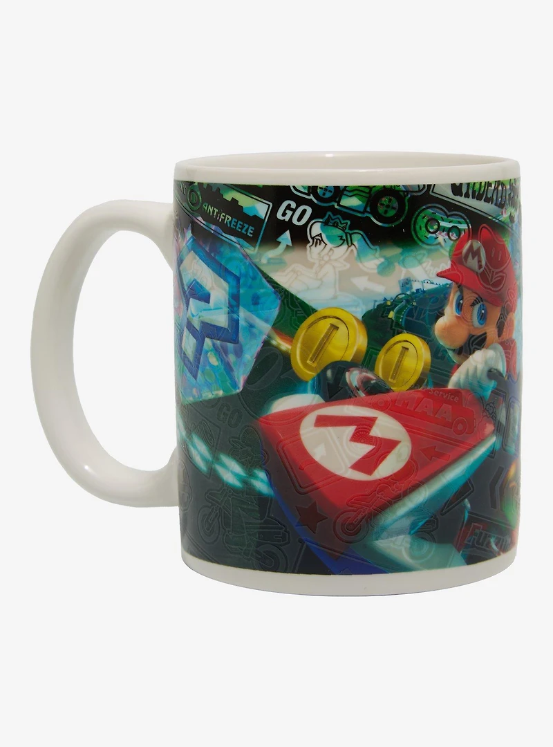 Nintendo Mario Kart Icons Heat Change Mug