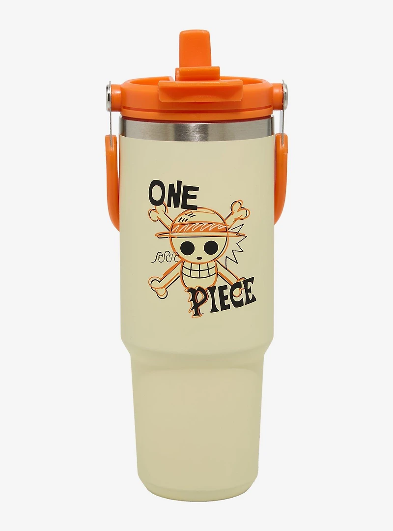 One Piece Straw Hat Pirates Icons Travel Water Bottle