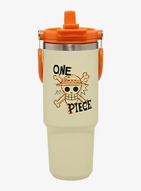 One Piece Straw Hat Pirates Icons Travel Water Bottle