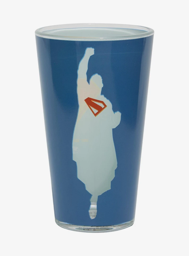 DC Comics Superman Silhouette Pint Glass