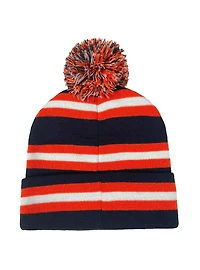 Auburn University Block Stripes Knit Pom Beanie