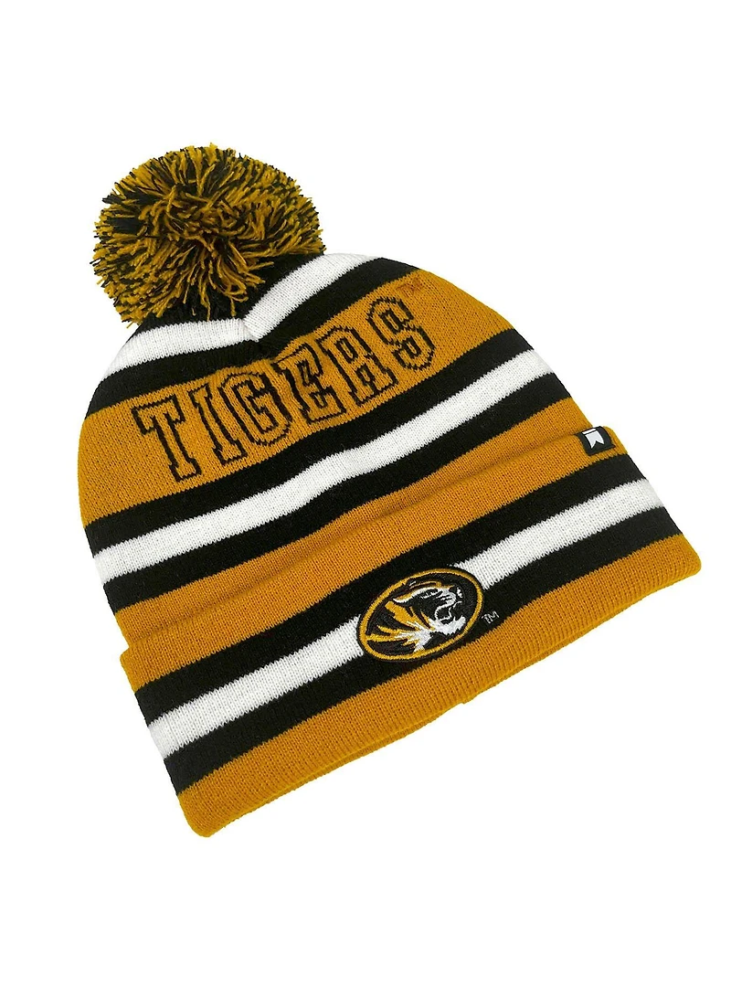 University of Missouri Block Stripes Knit Pom Beanie