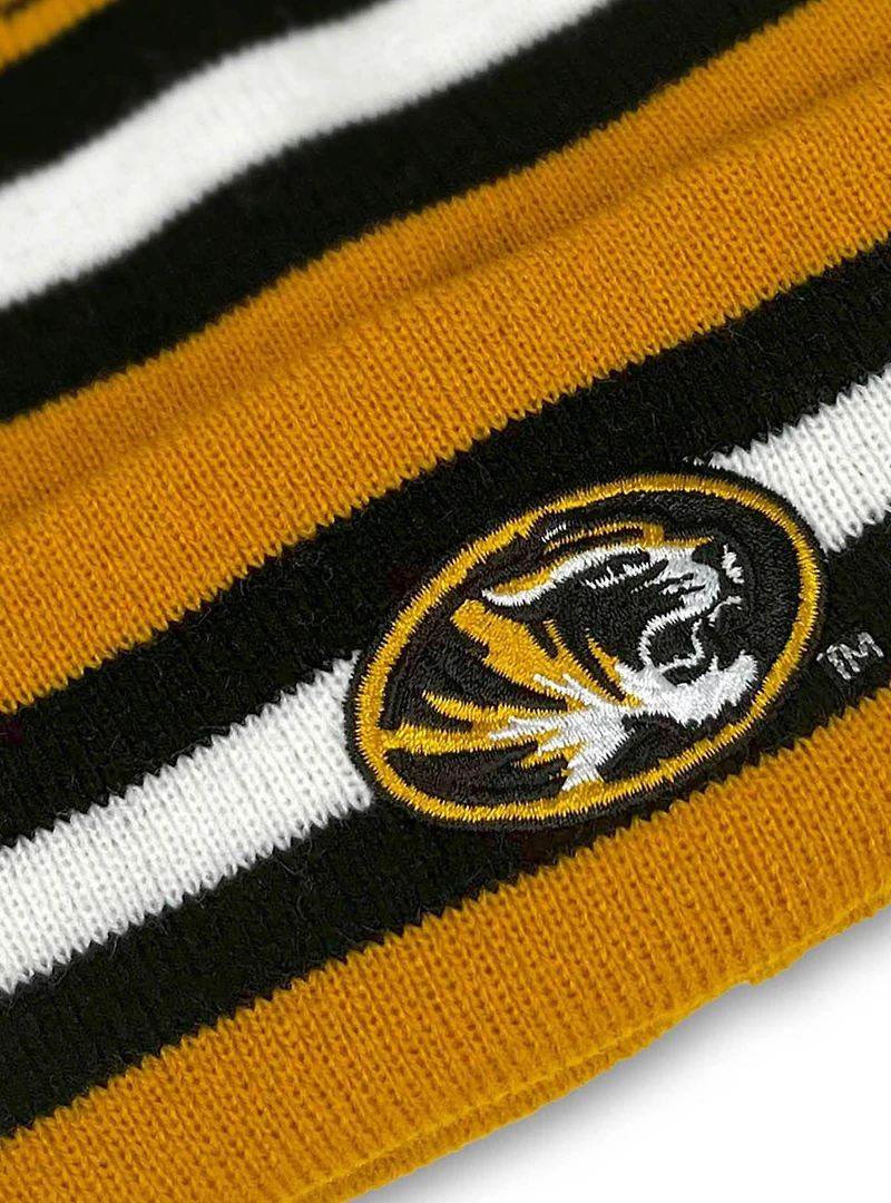 University of Missouri Block Stripes Knit Pom Beanie