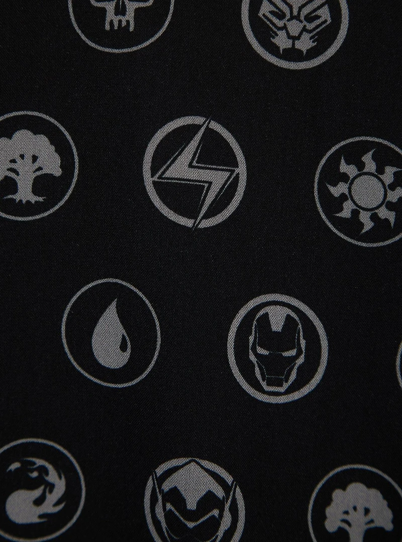 Magic: The Gathering x Marvel Icons Allover Print Woven Button-Up - BoxLunch Exclusive