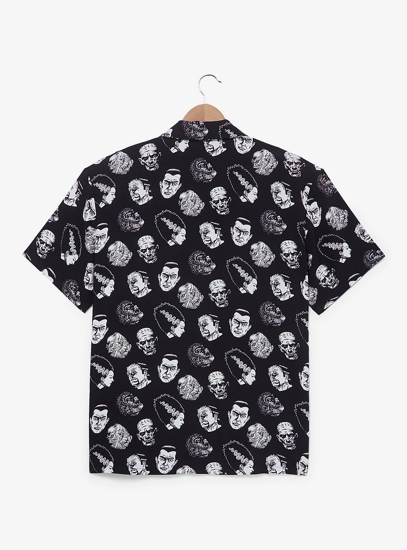 Universal Monsters Allover Print Woven Button-Up - BoxLunch Exclusive