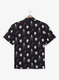 Friday the 13th Allover Print Woven Button-Up — BoxLunch Exclusive