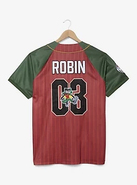 DC Comics Teen Titans Robin Striped Baseball Jersey - BoxLunch Exclusive