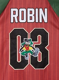 DC Comics Teen Titans Robin Striped Baseball Jersey - BoxLunch Exclusive